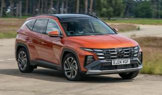 New Hyundai Tucson hybrid - front cornering